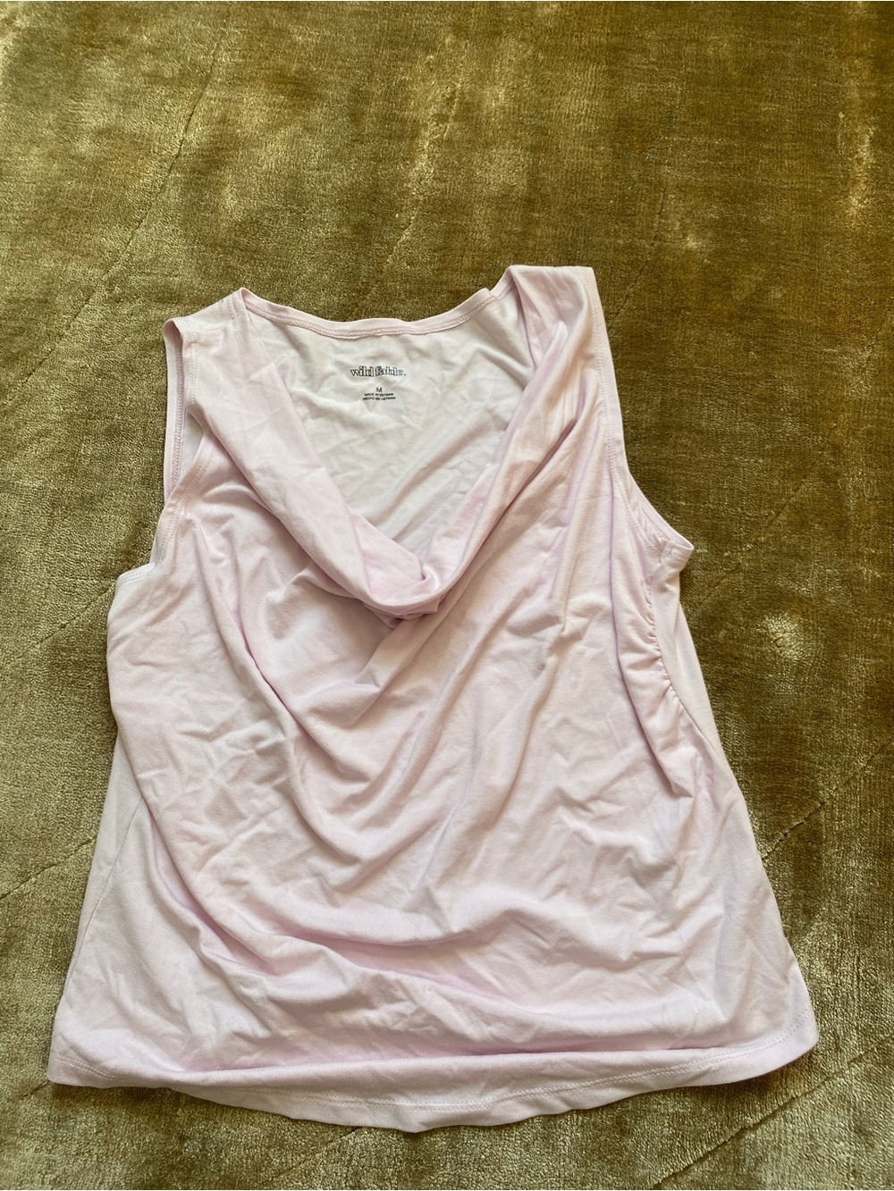 Willow & Clay Soft Blush Draped-Back Tank
